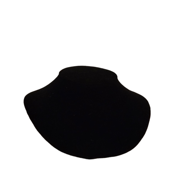 SALE Black Velvet Low Profile Jewelry Display Bust - Picture 1 of 2